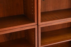 (2) Børge Mogensen for FDB Møbler Teak Bookcases