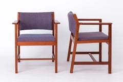 2 Poltrona vintage Børge Mogensen 1960 per Fredericia Stolefabrik