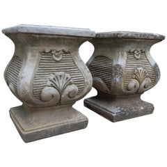 2 British Cast Stone Plinths