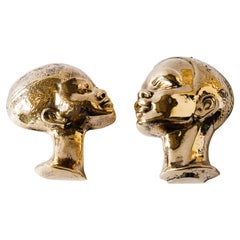 2 bronze Reliefs vienna around 1950s