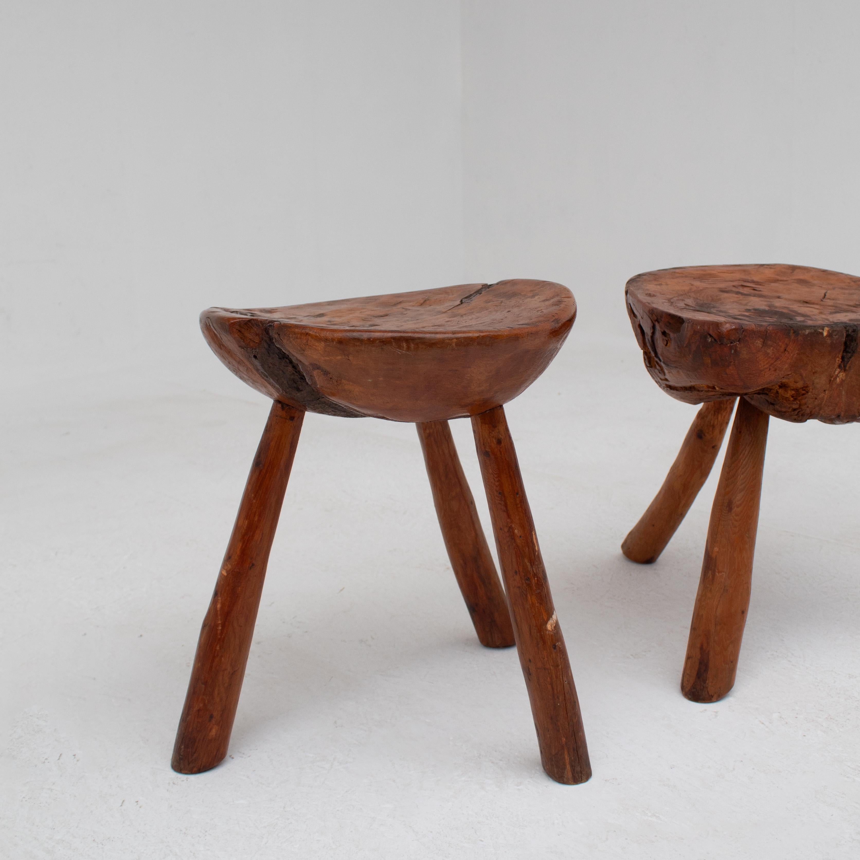 2 Brutalistische Hocker (Brutalismus) im Angebot