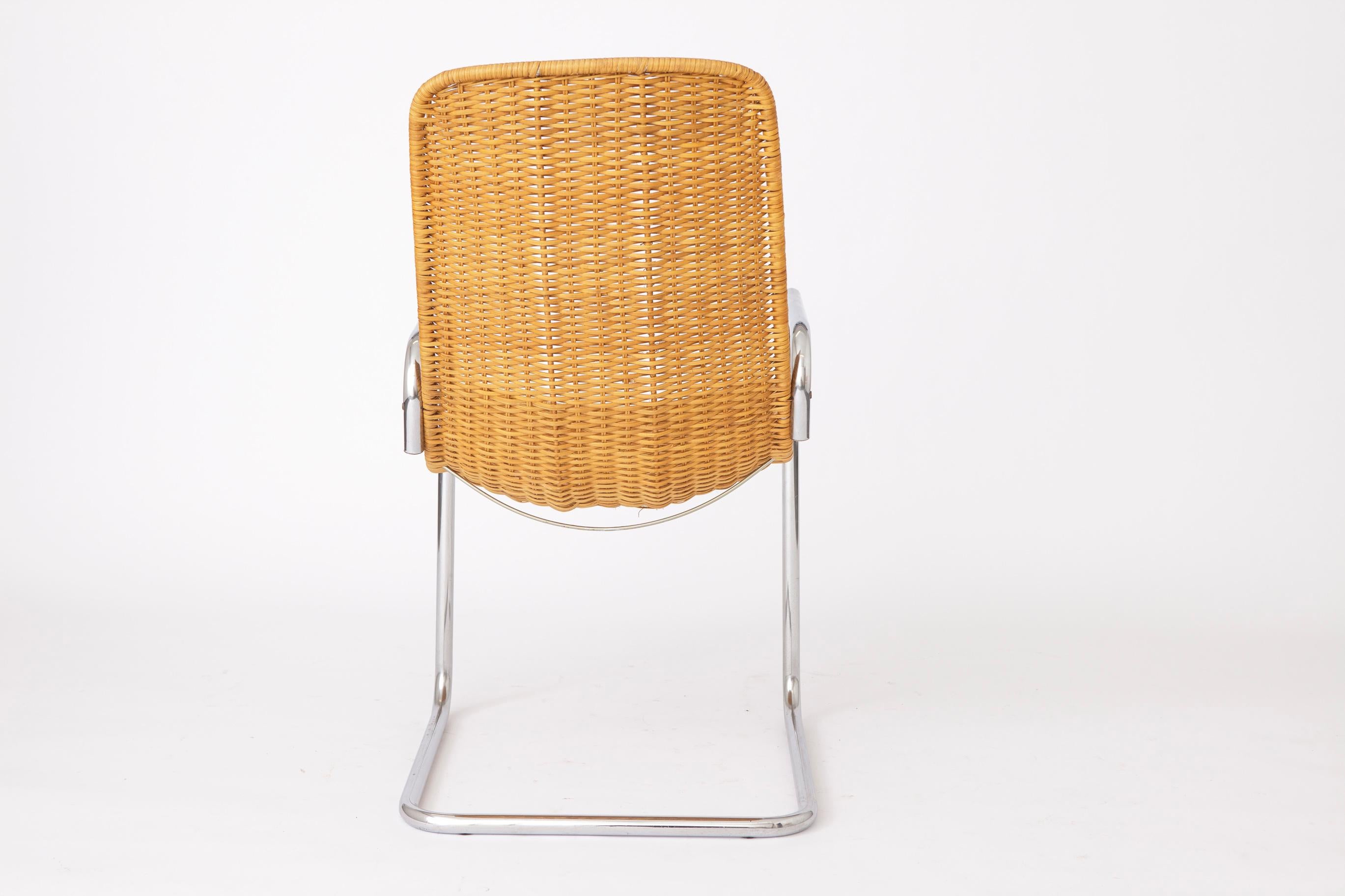 2 freitragende Stühle 1970er Jahre – Italien im Angebot 3