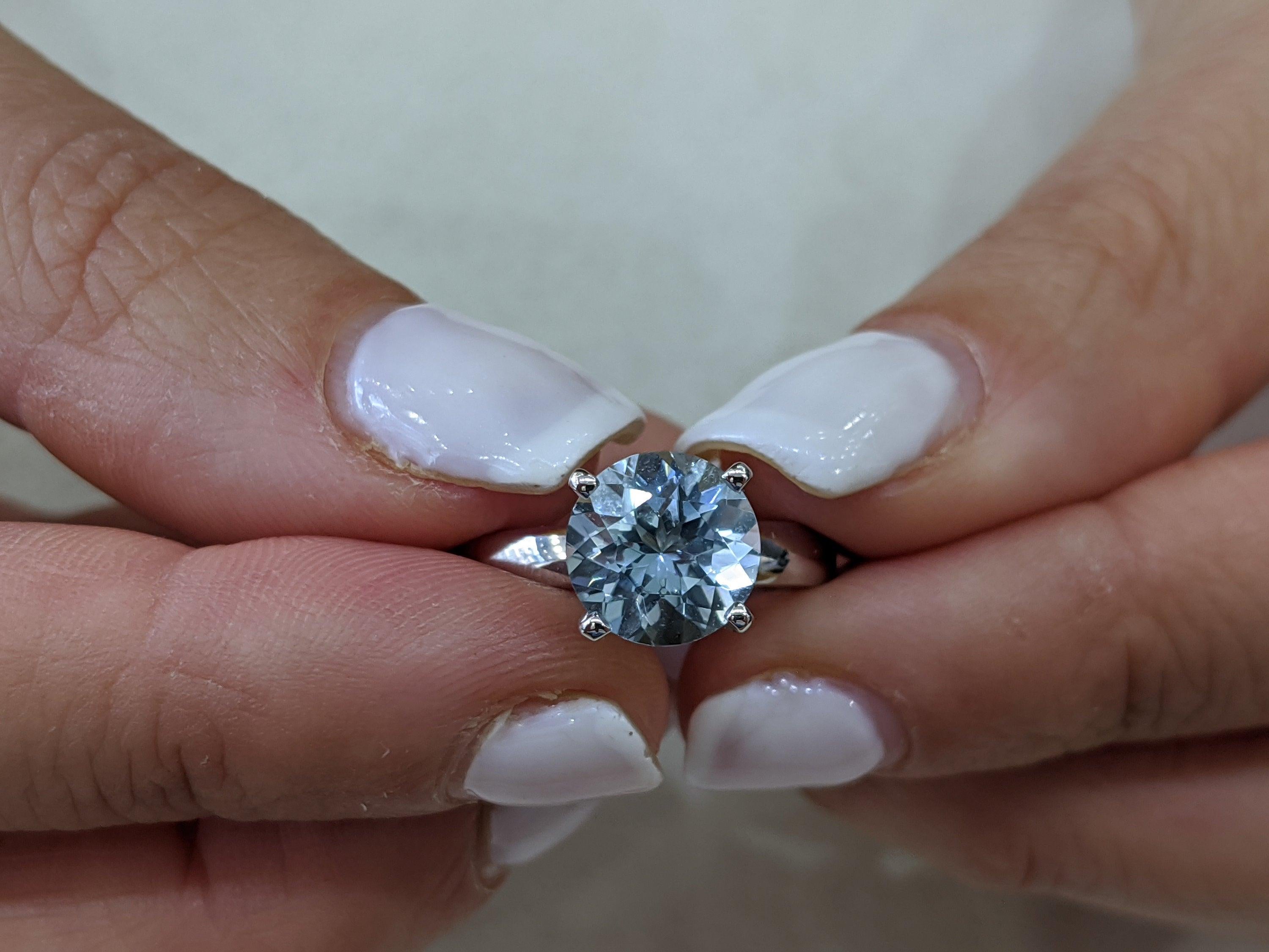 2 carat aquamarine ring