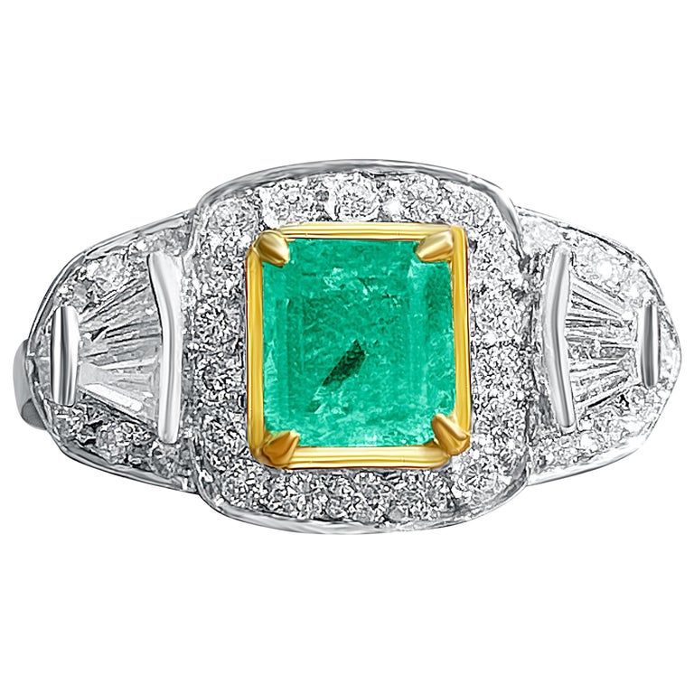 Bague Cocktail En Or 18 Carats Jaune Avec Diamants - 0,15 Ct - Poids 2,00 G