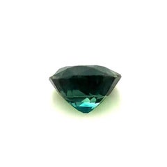 2 Carat Cushion Greenish Blue Sapphire GIA Unheated
