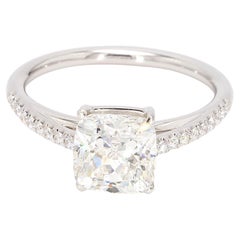 2 Carat Cushion Modified 'GIA Certified' Solitaire Ring