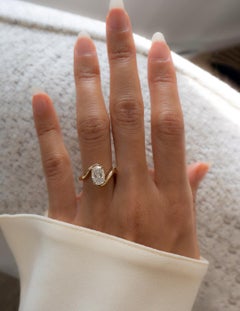 2 Carat Cushion Statement Brilliant White 14K White Gold A Classic Statement