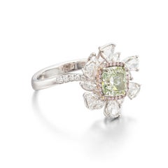 2 Carat Cushion Statement Fancy Yellow -Collector’s Treasure Diamond Ring
