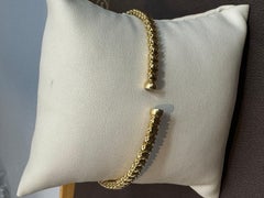 2 Carat Diamond  Bangle /Bracelet in 18 Karat Yellow Gold 20 Grams, Signed SGJ