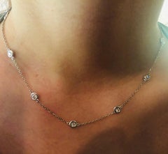 2 Carat Diamond by Yard Chain Necklace