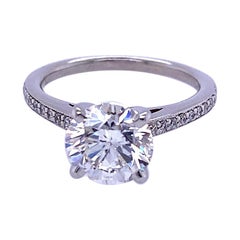 2 Carat Diamond Contemporary Engagement Ring