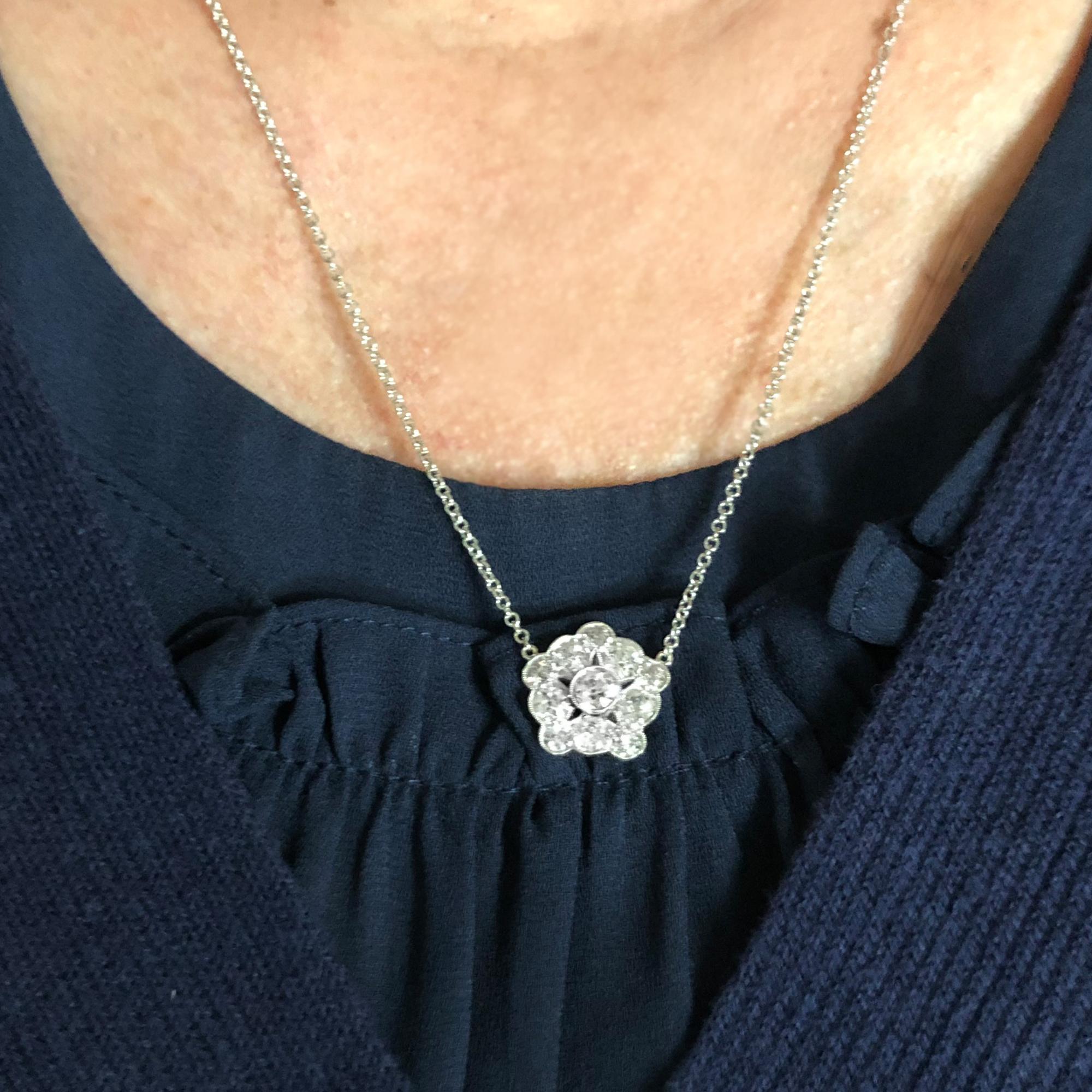 2 carat diamond heart pendant