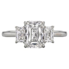 2 Carat Diamond Three-Stone Engagement Ring