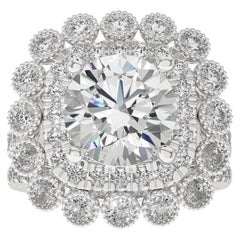 Bague de la collection Vow en or blanc 14 carats avec diamants de 2 carats