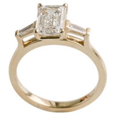 2 Carat Emerald-cut Statement 14K Gold Quiet Power Collector-Grade Diamond Ring