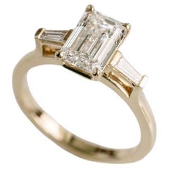 2 Carat Emerald-cut Statement 14K Gold Quiet Power Collector-Grade Diamond Ring