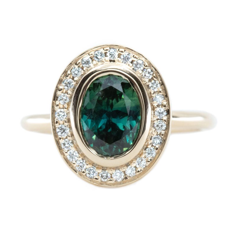Customizable 2 Carat Emerald Vintage Diamond Engagement Ring Halo