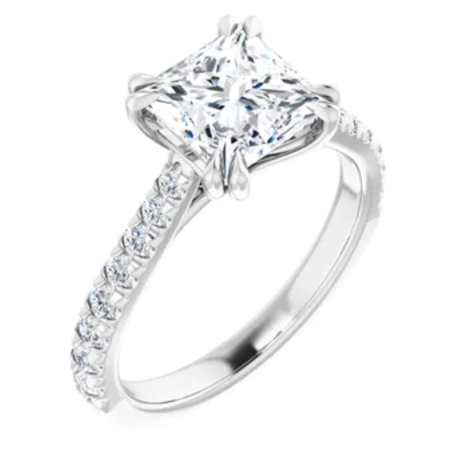 princess cut engagement rings 2 carat