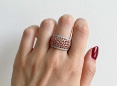 2 Carat Fancy Intense Pink Diamond White & Rose Gold Band by M.Oliva