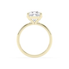 GIA Certified 2 Carat Cushion Cut Solitaire Diamond Engagement Ring 14k Gold