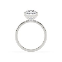 GIA Certified 2 Carat Cushion Cut Solitaire Diamond Engagement Ring in Platinum