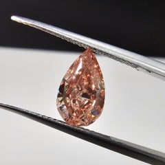 2 Carat GIA Certified Fancy Deep Brown-Pink VS2 Pear Shape Diamond