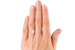 2 Carat GIA Certified K-VS2 Emerald Cut Engagement Ring