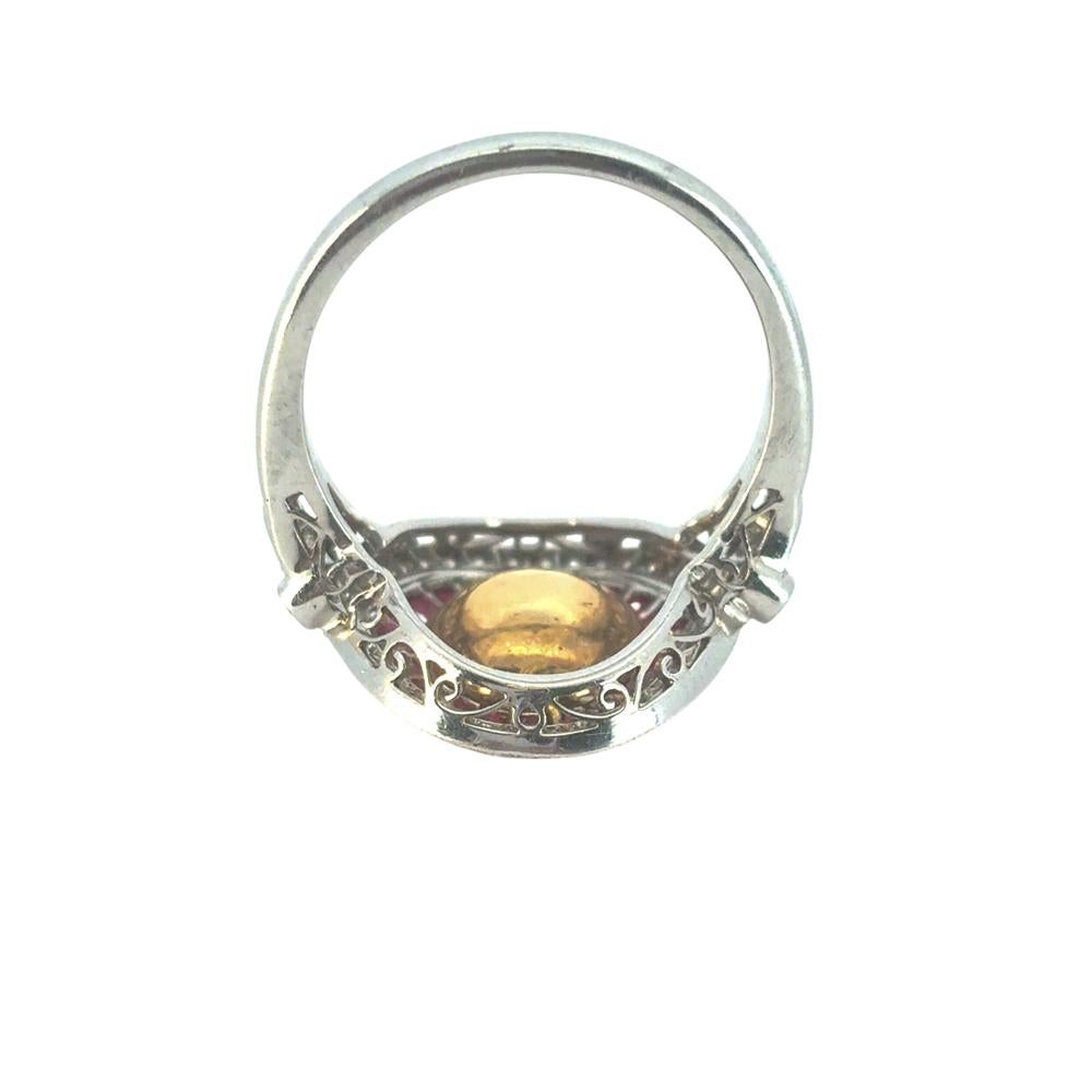 2 Carat Halo Style Engagement Ring For Sale 1
