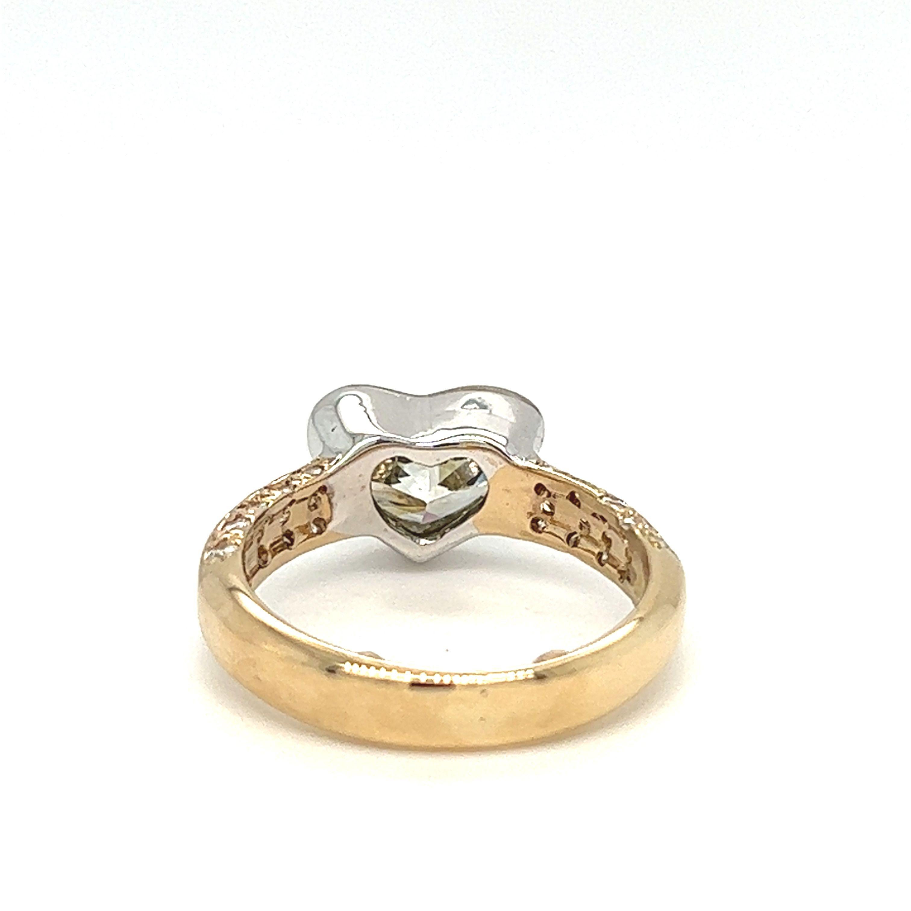heart shaped diamond ring 2 carat