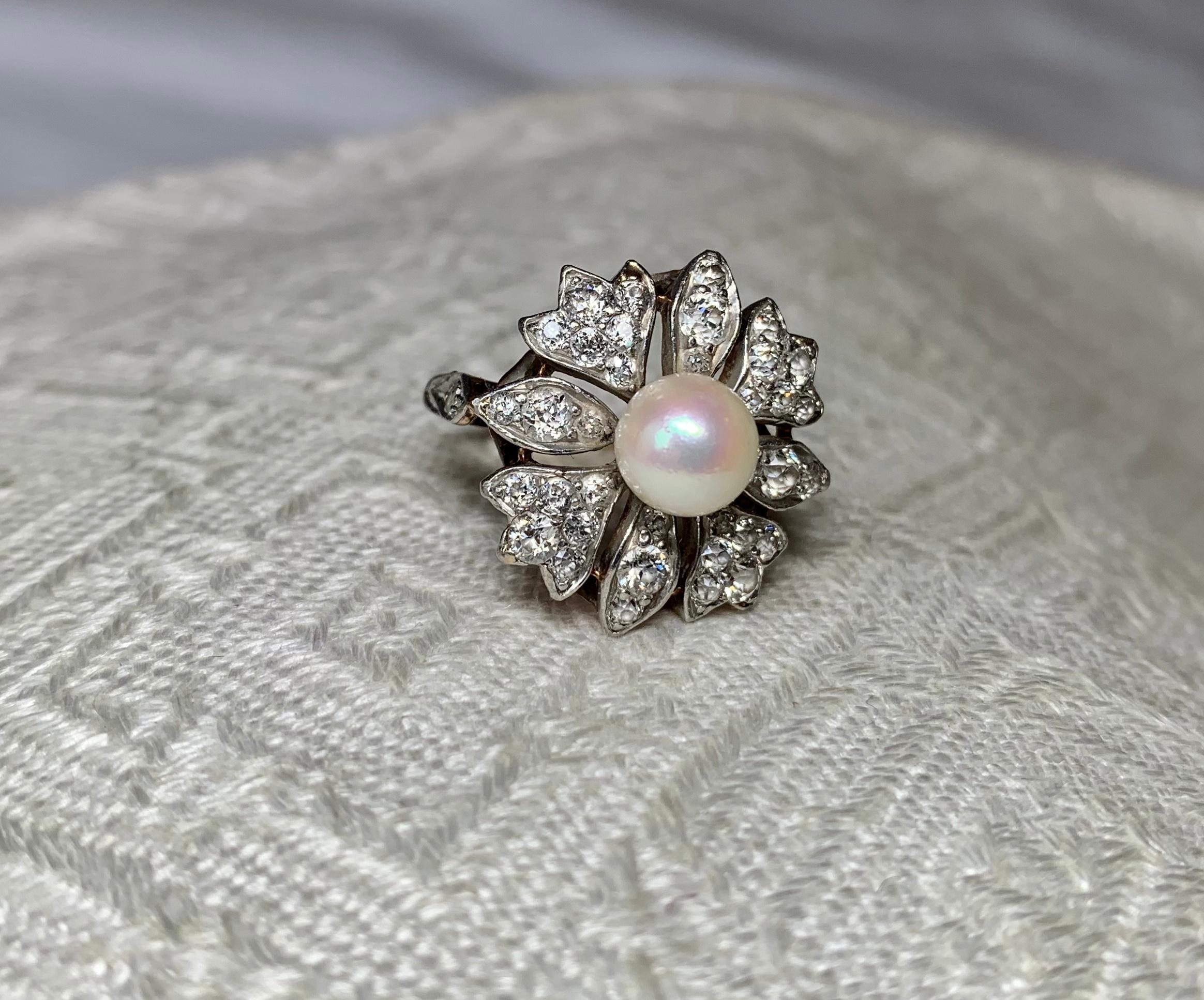 antique pearl ring