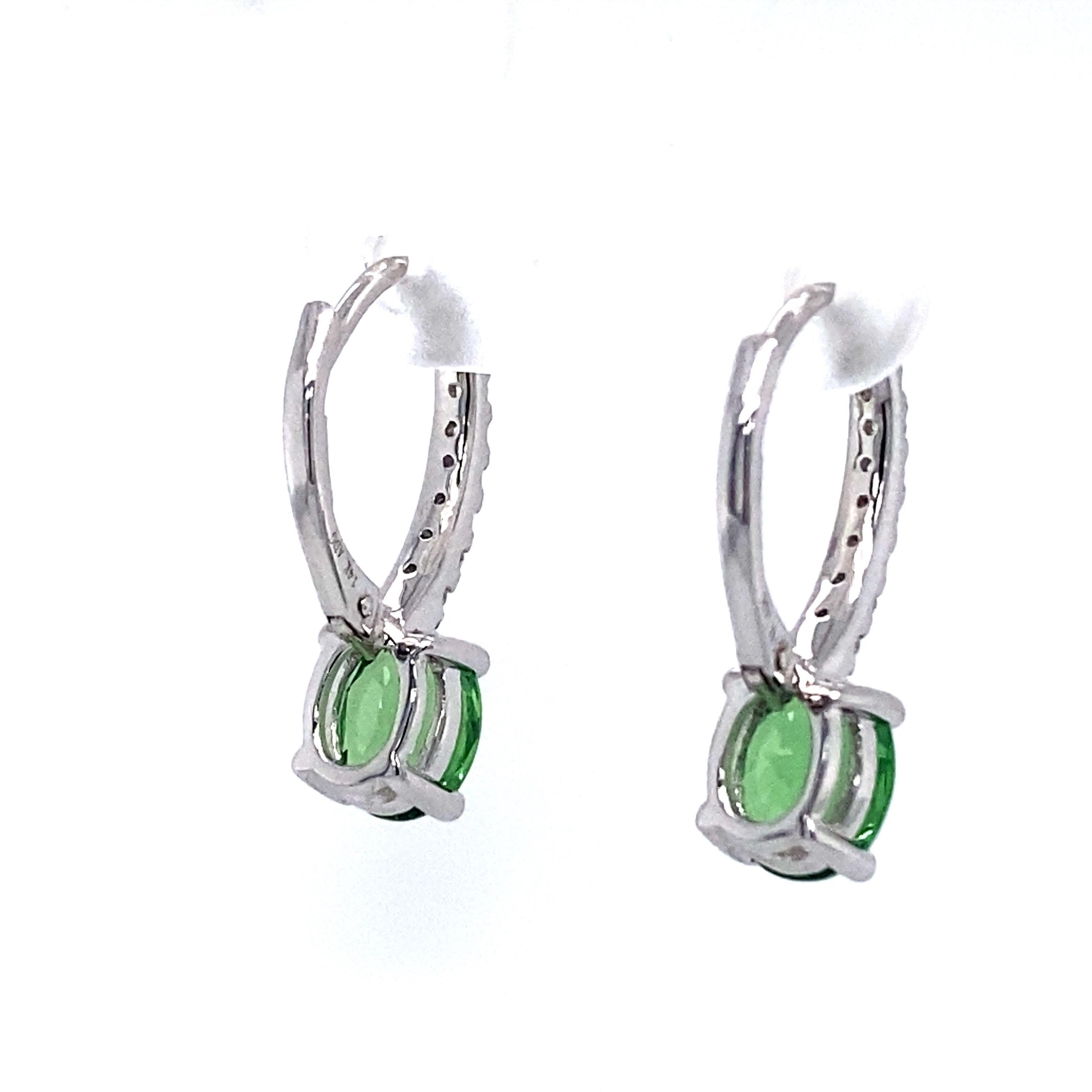 pre owned 2ct diamond earrings