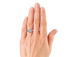2 Carat Oval Three Stone Diamond Engagement Ring