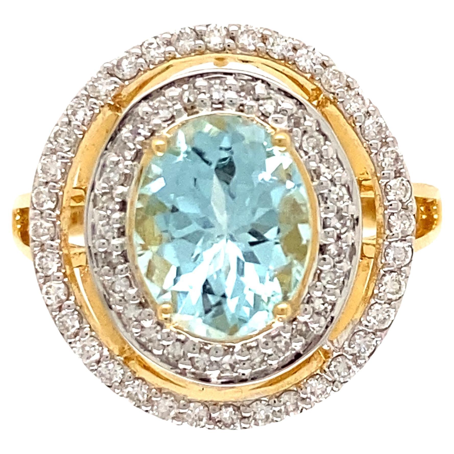 1.40 Carat Diamond and Onyx Gold Ring Fine Estate Jewelry, circa 1960s