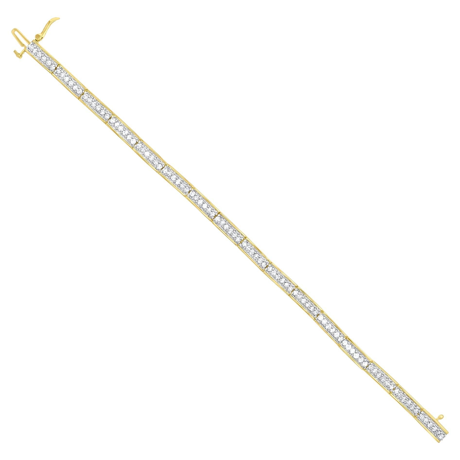 2 Carat Pave Diamond Tennis Bracelet 14k Gold