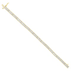 2 Karat Pave Diamant-Tennisarmband 14k Gold