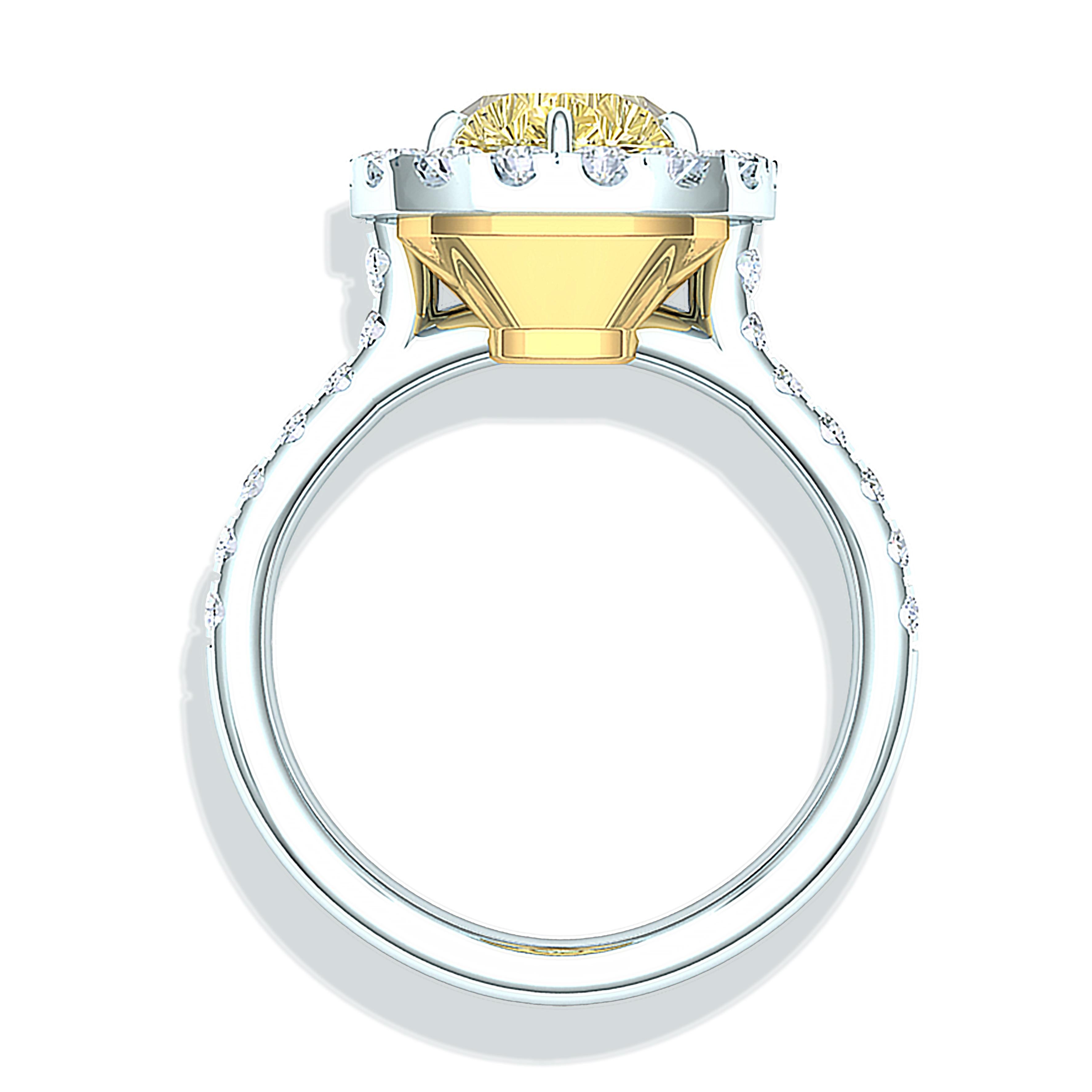 2 carat pear shaped diamond ring on hand