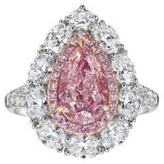 2 Carat Pear Statement Fancy Pink  Colour-Collector’s Treasure Diamond Ring
