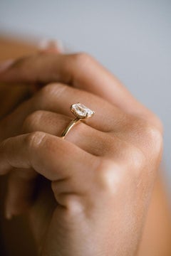 2 Carat Radiant Statement Brilliant White 14K Gold Quiet Power Collector-Grade