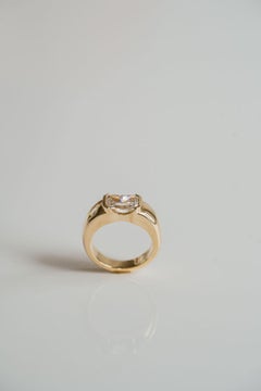 2 Carat Radiant Statement Brilliant White 14K White Gold Quiet Power Heirloom