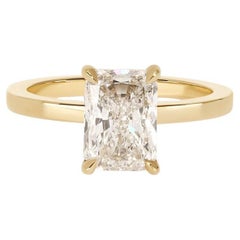 2 Carat Radiant Statement Champagne 14K Gold Everyday Royalty High Jewellery