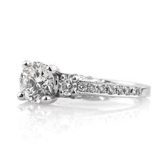 2 Carat Round Brilliant Diamond Ring Brilliant White 14K Gold Everyday Royalty