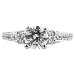 2 Carat Round Brilliant Diamond Ring Brilliant White 14K Gold Everyday Royalty