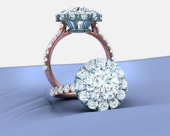 2 Carat Round Diamond Engagement Ring