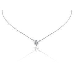 2 Carat Round Diamond Solitaire Pendant Necklace