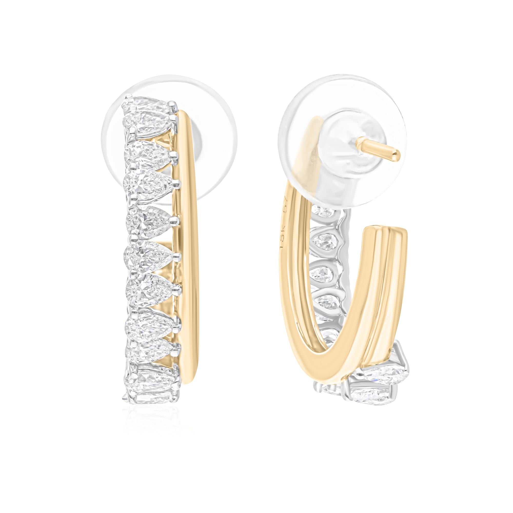Cast from 18-karat gold, these exquisite earrings are handset with 2.01 carats of sparkling diamonds.

FOLLOW SPECTRUM JEWELS storefront to view the latest collection & exclusive pieces. Spectrum Jewels is proudly rated as a Top Seller on 1stdibs
