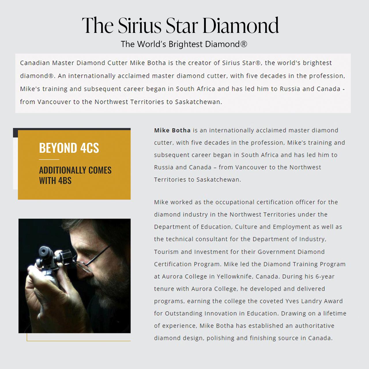 2 Carat Sirius Star Diamond Stud Earrings 6