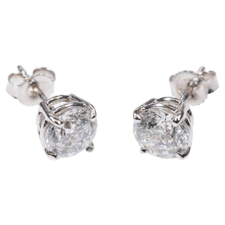 Modern 2 Carat Sirius Star Diamond Stud Earrings
