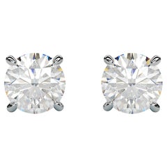 2 Carat Sirius Star Diamond Stud Earrings