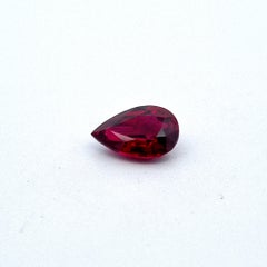 2 carat unheated pigeons blood pearshape burmese ruby