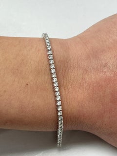 2 Carat White Gold Diamond Bracelet